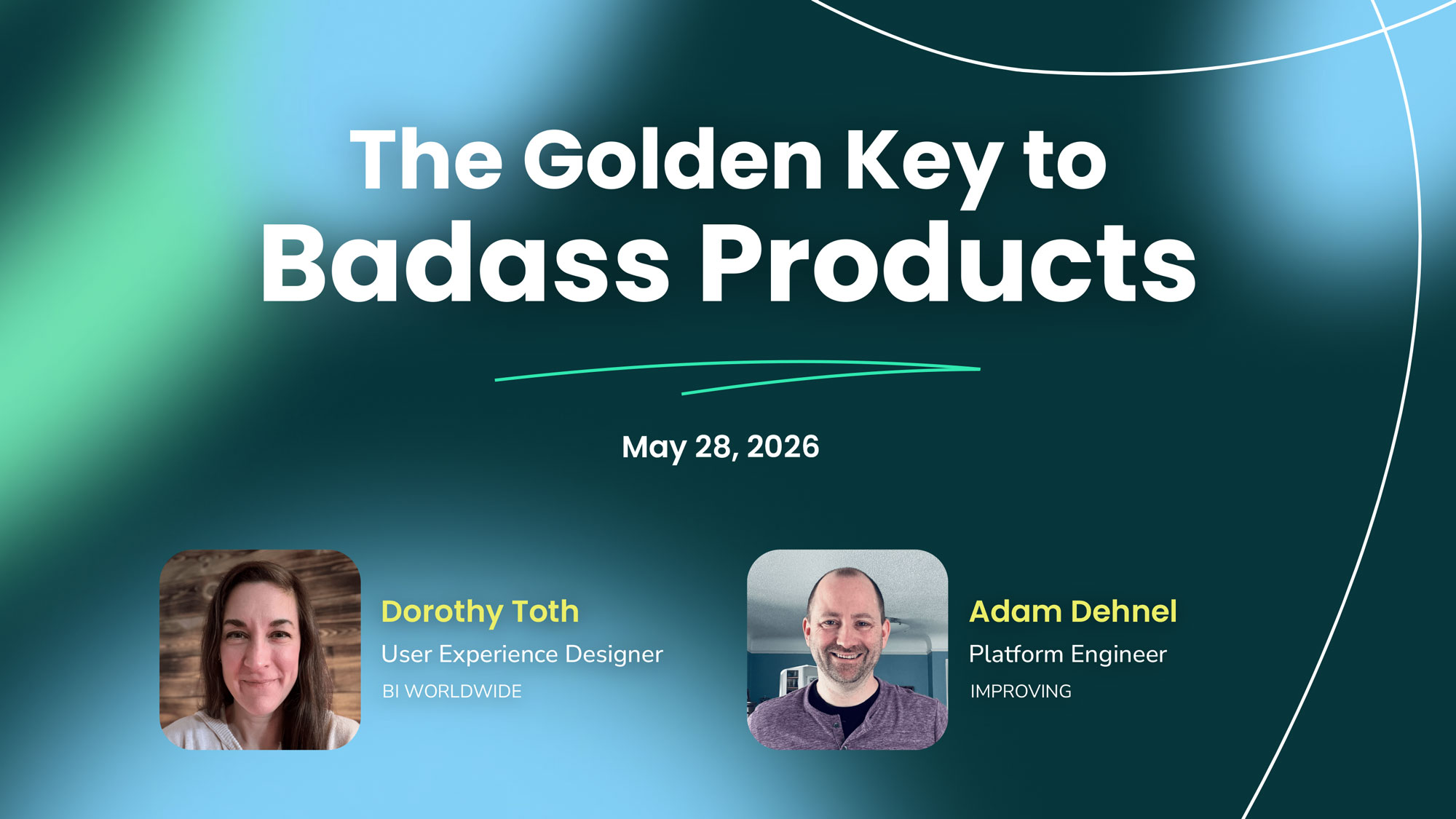 opening slide presenting the title, date, and presenter information