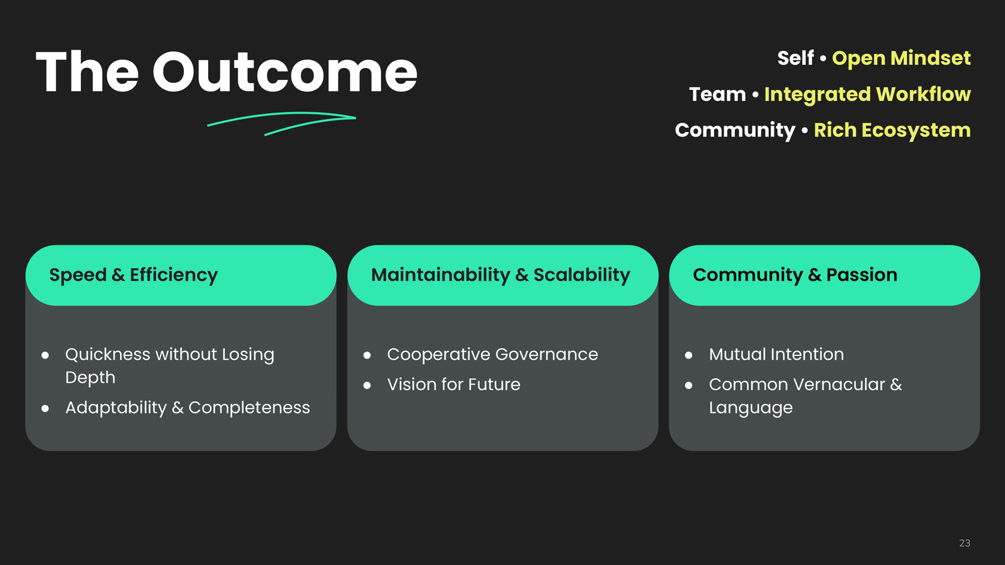 slide showing the benefits of using the golden keychain in a team environment